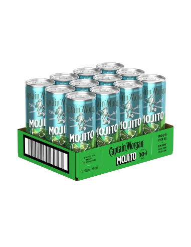 Captain Morgan Rum Mojito 10% 12 x 250ml DPG