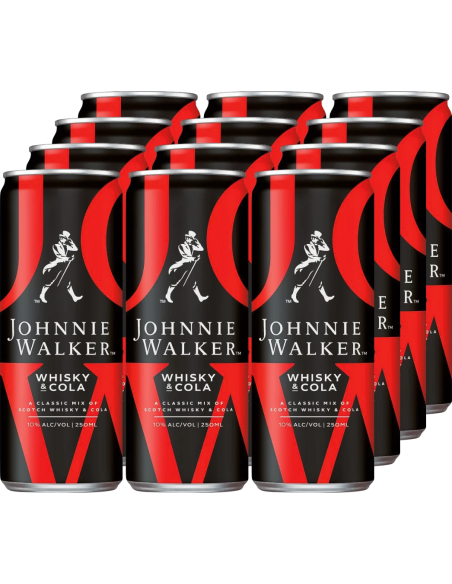 Johnnie Walker Whisky Cola 10% 12 x 250ml DPG