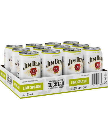 Jim Beam Lime Splash 10% 12 x 330ml DPG