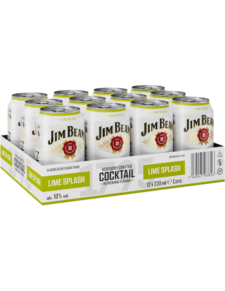 Jim Beam Lime Splash 10% 12 x 330ml DPG