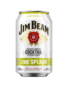 Jim Beam Lime Splash 10% 12 x 330ml DPG