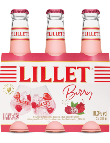 Lillet Berry Ready to Drink 10,3% 8 x 3er 0,20l