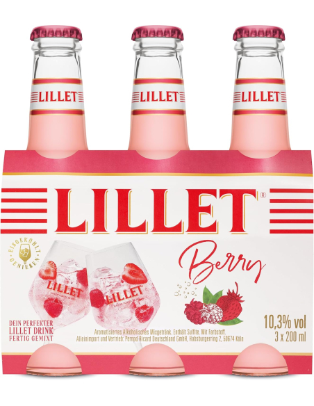 Lillet Berry Ready to Drink 10,3% 8 x 3er 0,20l