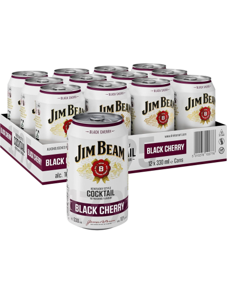 Jim Beam Black Cherry 10% 12 x 330ml DPG