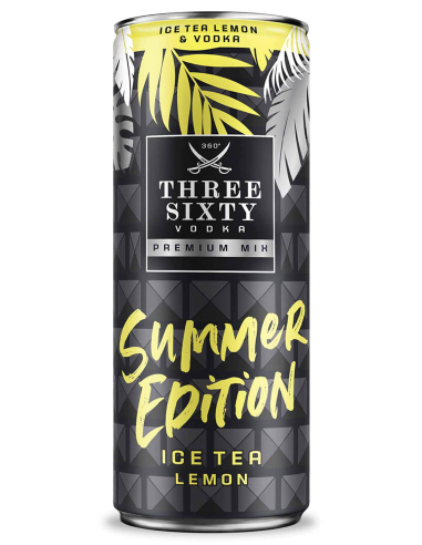 Three Sixty Vodka Ice Tea Lemon 10% 12 x 330ml DPG