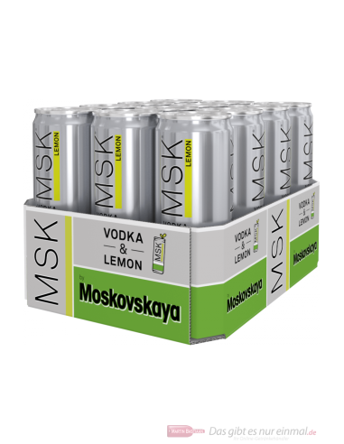 Moskovskaya Vodka Lemon 10% 12 x 330ml DPG