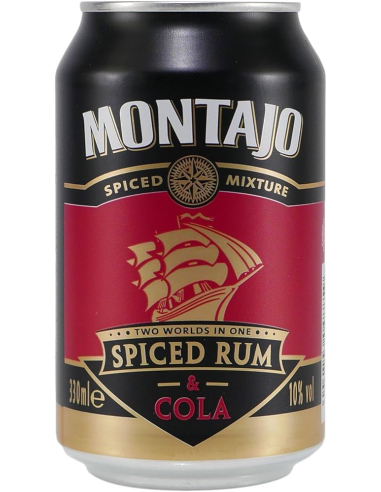 Montajo Spiced Rum Cola 10% 12 x 330ml DPG