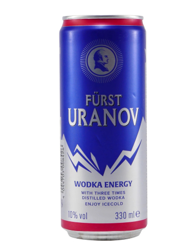 Fürst Uranov Wodka Energy 10% 12 x 330ml DPG