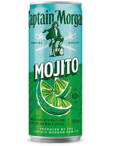 Captain Morgan Rum Mojito 10% 12 x 250ml DPG