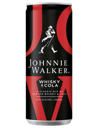 Johnnie Walker Whisky Cola 10% 12 x 250ml DPG