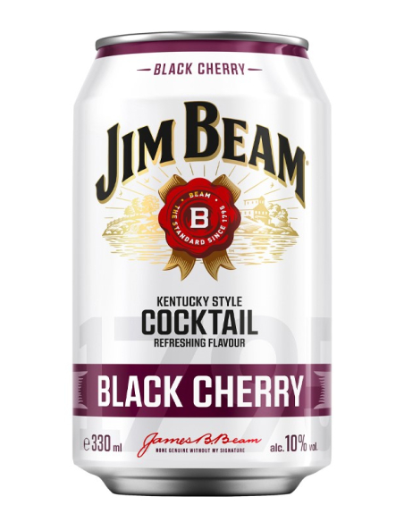 Jim Beam Black Cherry 10% 12 x 330ml DPG