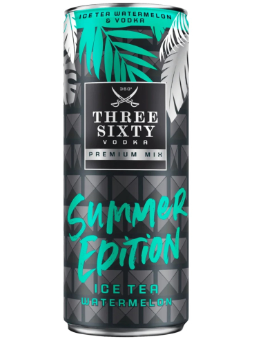 Three Sixty Vodka Ice Tea Watermelon 10% 12 x 330ml DPG