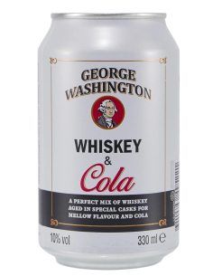 George Washington Whiskey Cola 10% 12 x 330ml DPG