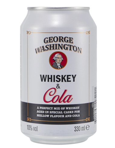 George Washington Whiskey Cola 10% 12 x 330ml DPG