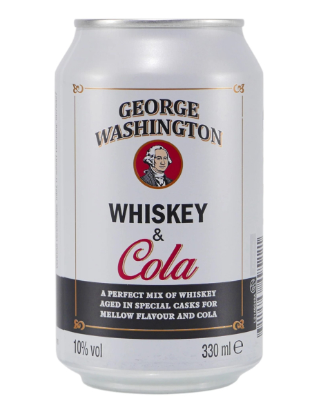 George Washington Whiskey Cola 10% 12 x 330ml DPG
