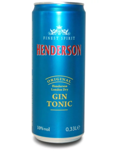 Henderson Gin Tonic 10% 12 x 330ml DPG