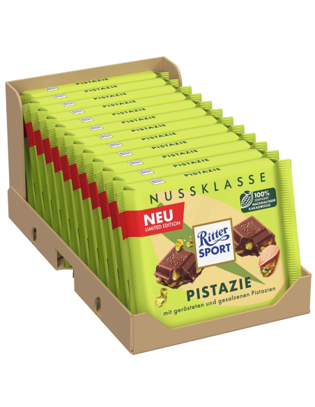 Ritter Sport Nussklasse Pistazie 12 x 100g