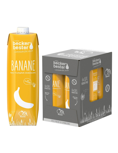 Beckers Bester Bananen Nektar 6 x 1l