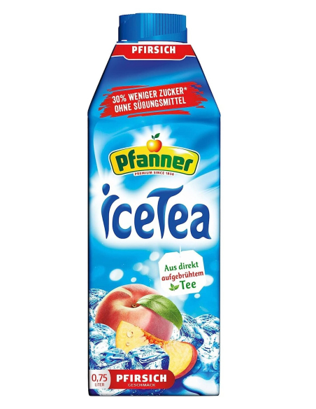 Pfanner Eistee Pfirsich 8 x 750ml