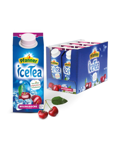 Pfanner Eistee Wildkirsche 8 x 750ml