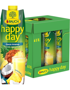 Happy Day Cocos Ananas 6 x 1l 2