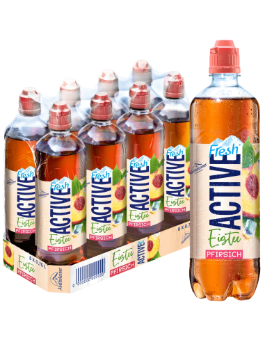 Adelholzener Fresh Eistee Pfirsich 8 x 750ml DPG