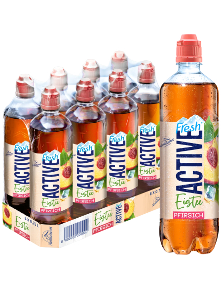 Adelholzener Fresh Eistee Pfirsich 8 x 750ml DPG