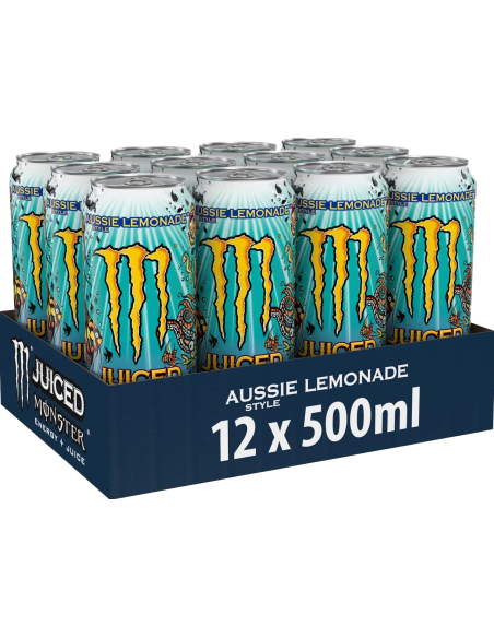 Monster Juiced Aussie Lemonade 12 x 500ml DPG