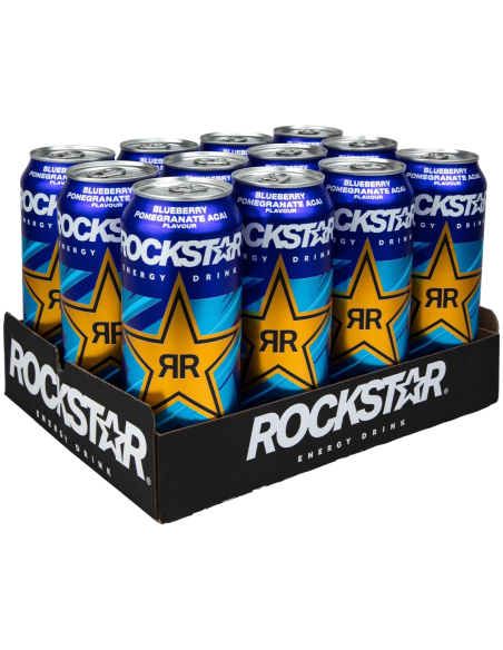 Rockstar Energy Blueberry Pomegranate Acai 12 x 500ml DPG