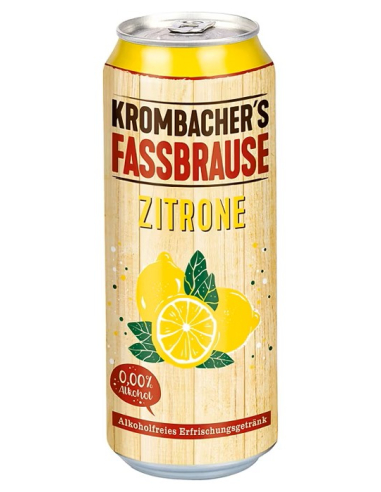 Krombacher Fassbrause Zitrone 24 x 500ml DPG