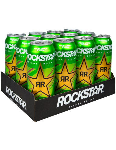 Rockstar Energy Sour Apple 12 x 500ml DPG