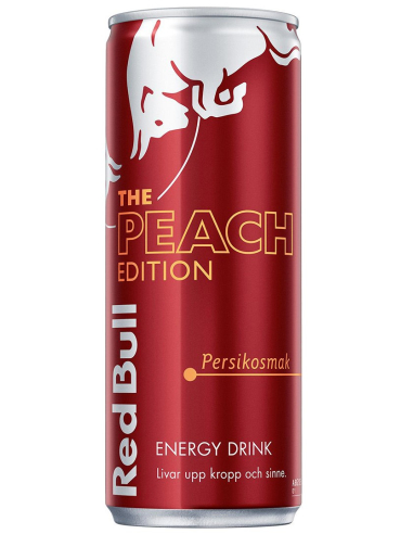 Red Bull Peach 24 x 250ml DPG incl. Label