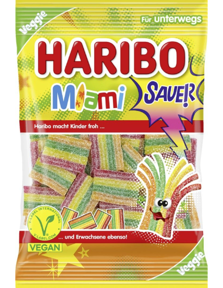 Haribo Miami Sauer Vegan 22 x 85g