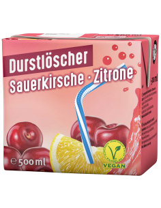 Durstlöscher Sauerkirsche Zitrone 12 x 500ml