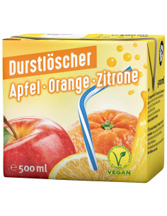Durstlöscher Apfel Orange Zitrone 12 x 500ml