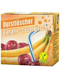 Durstlöscher Banane Sauerkirsche 12 x 500ml