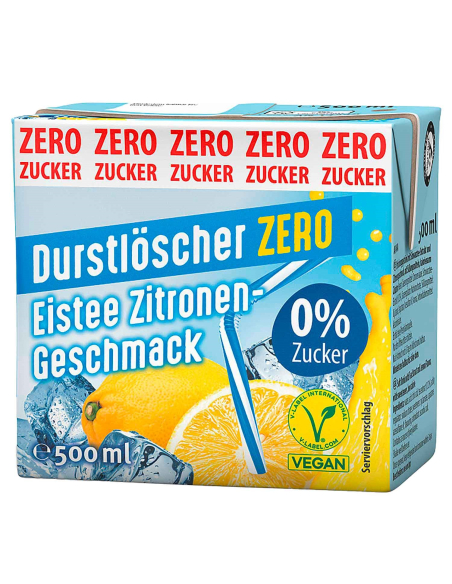 Durstlöscher Eistee Zitrone Zero 12 x 500ml
