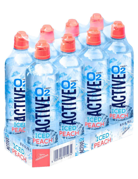 Adelholzener Active O2 Iced Peach 8 x 750ml DPG