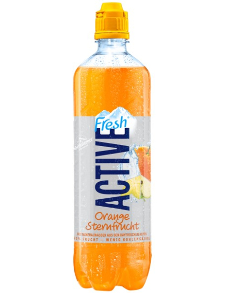 Adelholzener Fresh Active Orange Sternfrucht 8 x 750ml DPG