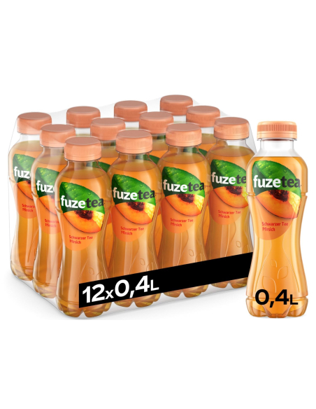 Fuze Tea Schwarzer Tee Pfirsich 12 x 400ml DPG