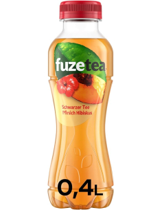 Fuze Tea Schwarzer Tee Pfirsich Hibiskus 12 x 400ml DPG