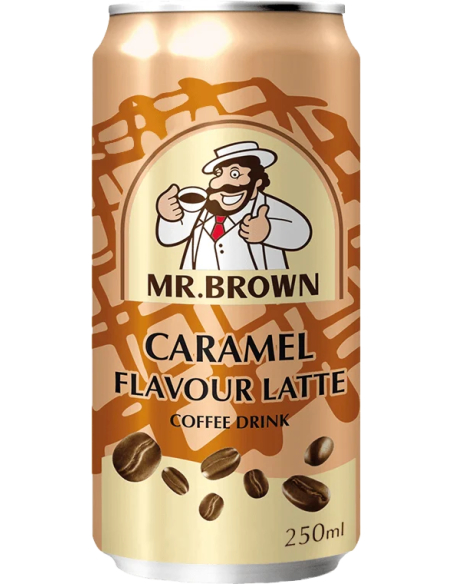 Mr. Brown Caramel Latte Coffee Drink 24 x 250ml DPG