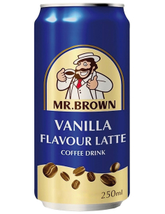 Mr. Brown Vanilla Latte Coffee Drink 24 x 250ml DPG