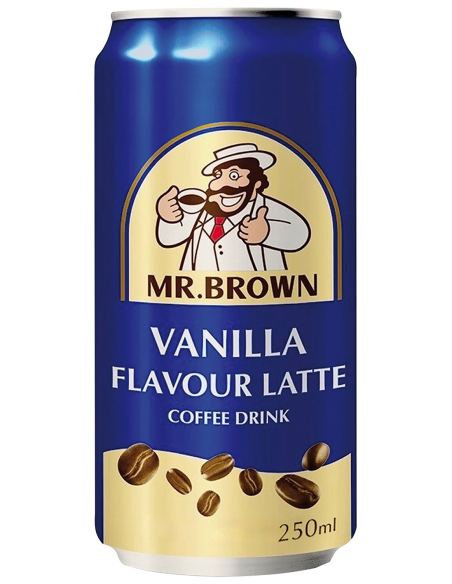 Mr. Brown Vanilla Latte Coffee Drink 24 x 250ml DPG