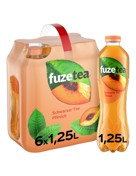 Fuze Tea Schwarzer Tee Pfirsich 6 x 1,25l DPG