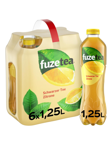 Fuze Tea Schwarzer Tee Zitrone 6 x 1,25l DPG