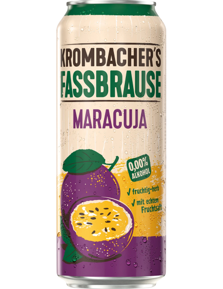 Krombacher Fassbrause Maracuja 24 x 500ml DPG