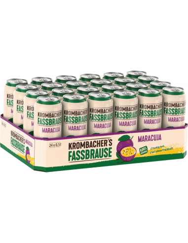 Krombacher Fassbrause Maracuja 24 x 500ml DPG