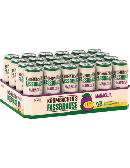 Krombacher Fassbrause Maracuja 24 x 500ml DPG