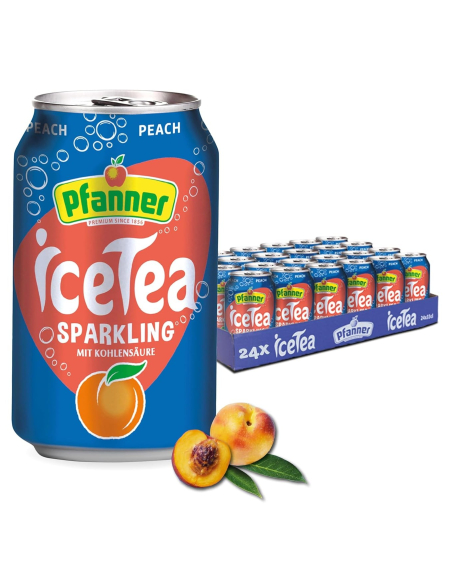 Pfanner Ice Tea Sparkling Pfirsich 24 x 330ml DPG